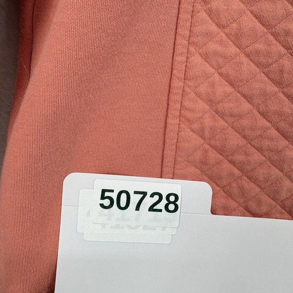 L.L.Bean Quilted Quarter-Zip Pullover Womens Medium Tall Pink Mock Neck Pullover - Picture 12 of 12